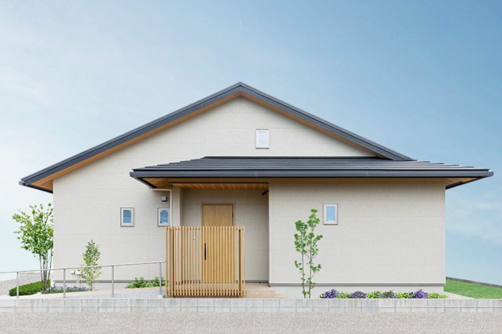 実際の暮らしをイメージできる、等身大の平屋モデルハウス。