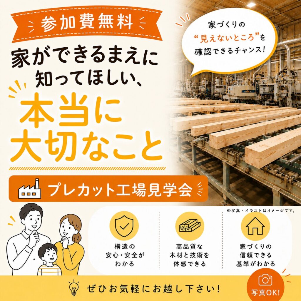 【工場見学会】家ができる前に知ってほしい、本当に大切なこと